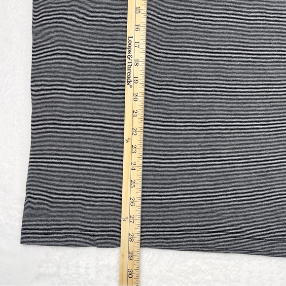 ROMA Italia Tee Shirt Short Sleeve Grey and Blue stripes Made in Italy 100% Ctn - Picture 6 of 9